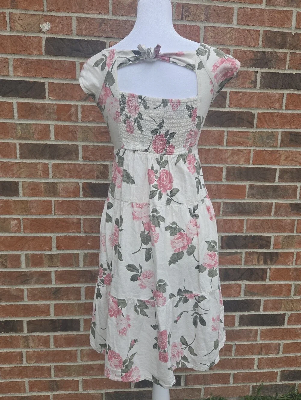 Girls Old Navy Woven Short Sleeve Maxi All-Day Dress M (8)